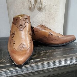 Dingo Tan Leather Western Boots